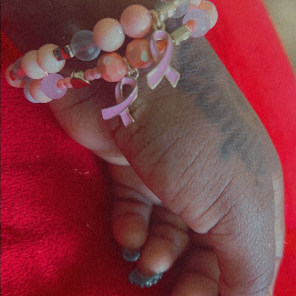 Home made cancer bracelet